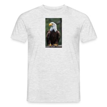 Eagle - Men's T-Shirt - heather grey - Front - AI Model Male 178 dark (178cm)