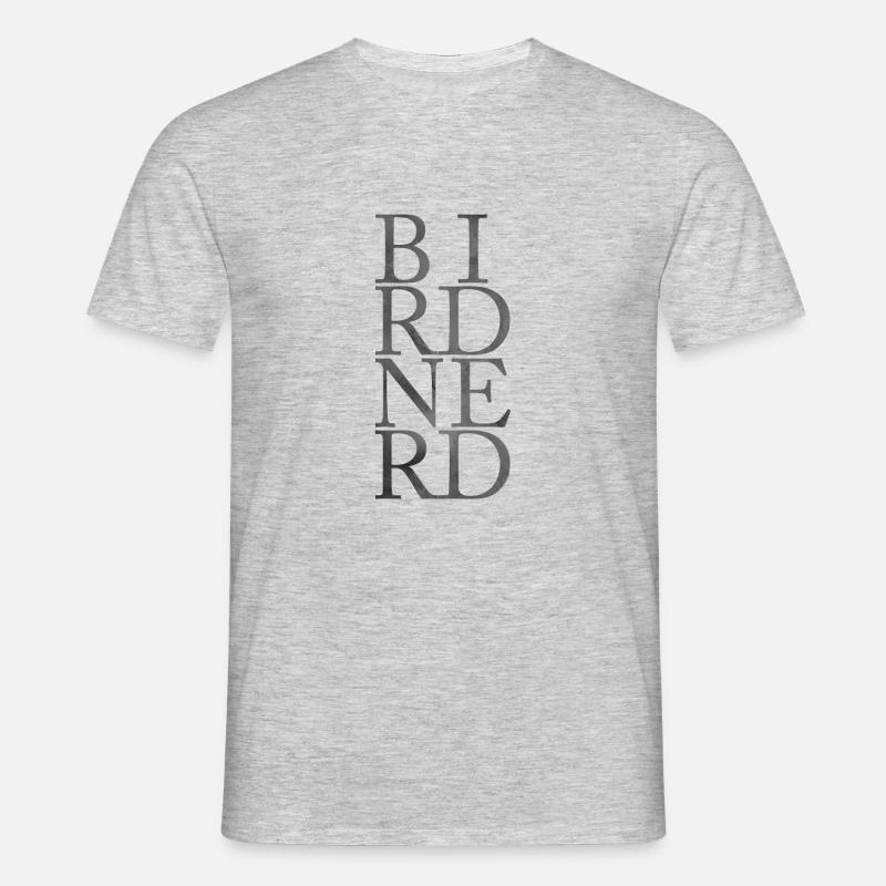 BIRDNERD - Männer T-Shirt - Grau meliert