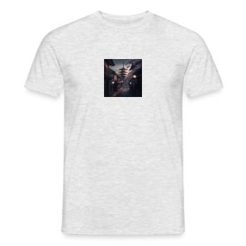 Kyoto city - Men's T-Shirt - heather grey - Front - AI Model Male 178 dark (178cm)