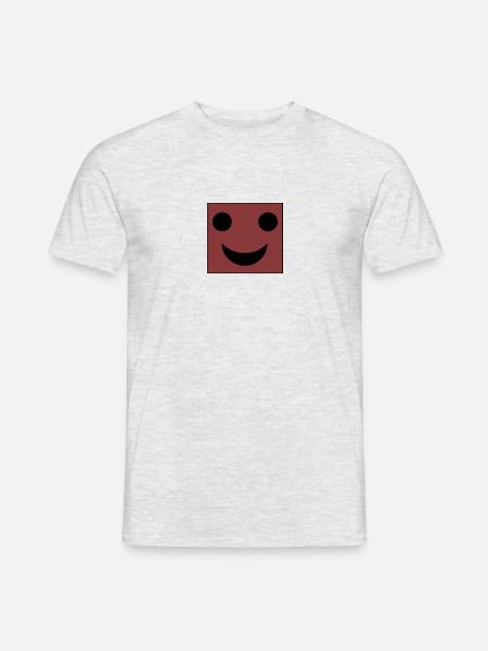 Fröhliches Viereck - Männer T-Shirt - Grau meliert