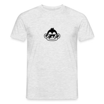 Cool Monkey Face - Men's T-Shirt - heather grey - Front - AI Model Male 178 dark (178cm)