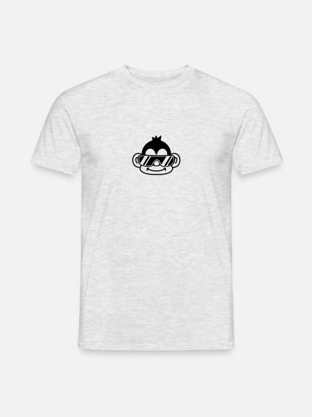 Cool Monkey Face - Men's T-Shirt - heather grey