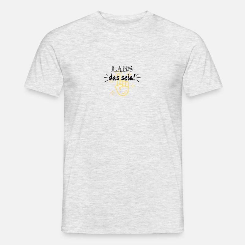LARS das sein! - Männer T-Shirt - Grau meliert