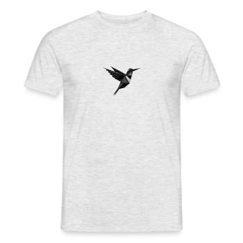 Origami Logo, Origami Motif, Origami Bird - Men's T-Shirt - heather grey - Front - AI Model Male 178 dark (178cm)