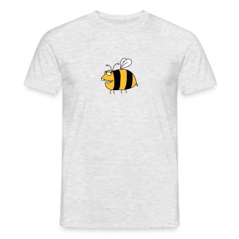 Fun thick bee - Men's T-Shirt - heather grey - Front - AI Model Male 178 dark (178cm)