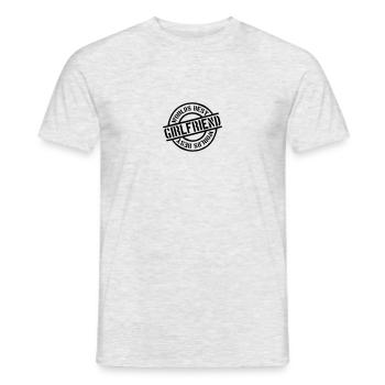 Stempel Worlds best Girlfriend - Men's T-Shirt - heather grey - Front - AI Model Male 178 dark (178cm)