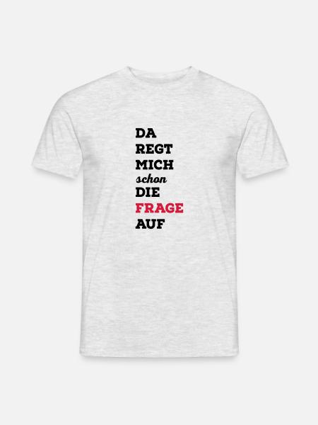 lustig - Männer T-Shirt - Grau meliert