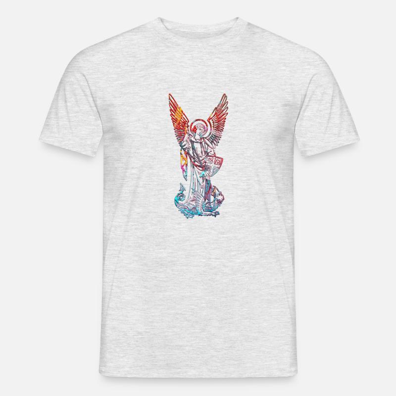 Michele Arcangelo - T-shirt uomo - grigio melange