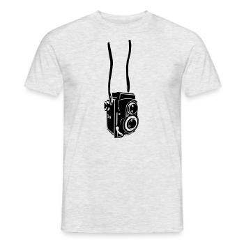 Kamera 3 - Men's T-Shirt - heather grey - Front - AI Model Male 178 dark (178cm)