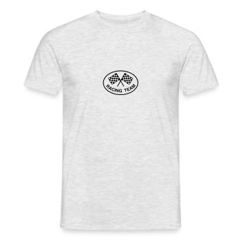 Racing Team, monochrome - T-shirt homme - gris chiné - Devant - AI Model Male 178 dark (178cm)