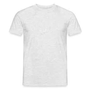 Pech & Schwefel | S - Männer T-Shirt - Grau meliert - Vorne - AI Model Male 178 dark (178cm)