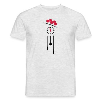 Cuckoo clock - Men's T-Shirt - heather grey - Front - AI Model Male 178 dark (178cm)