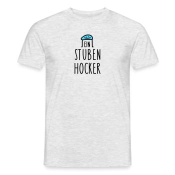 Zuhause Sprüche home office - Männer T-Shirt - Grau meliert - Vorne - AI Model Male 178 dark (178cm)