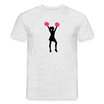 Cheerleader - T-shirt homme - gris chiné - Devant - AI Model Male 178 dark (178cm)