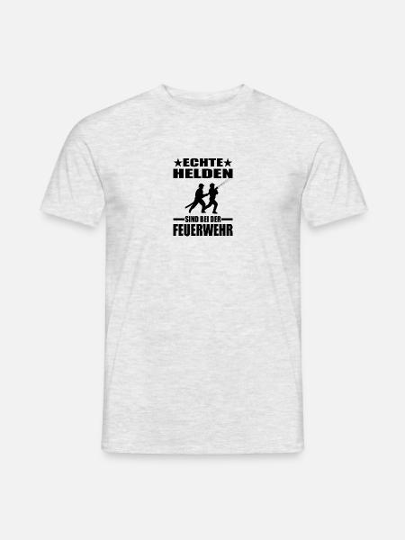 Feuerwehr - Männer T-Shirt - Grau meliert
