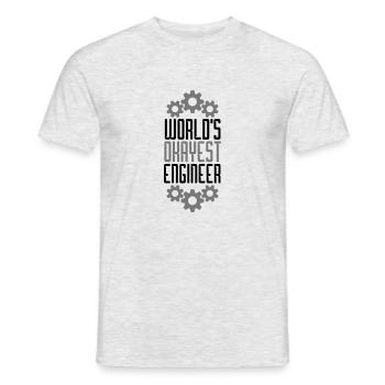 zahnrad mechaniker engineer elektriker handwerker - Männer T-Shirt - Grau meliert - Vorne - AI Model Male 178 dark (178cm)