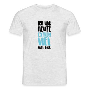 Kein Bock - Männer T-Shirt - Grau meliert - Vorne - AI Model Male 178 dark (178cm)
