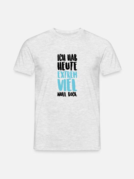 Kein Bock - Männer T-Shirt - Grau meliert