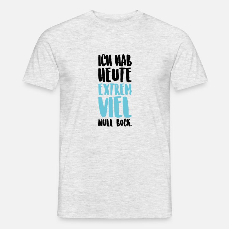 Kein Bock - Männer T-Shirt - Grau meliert