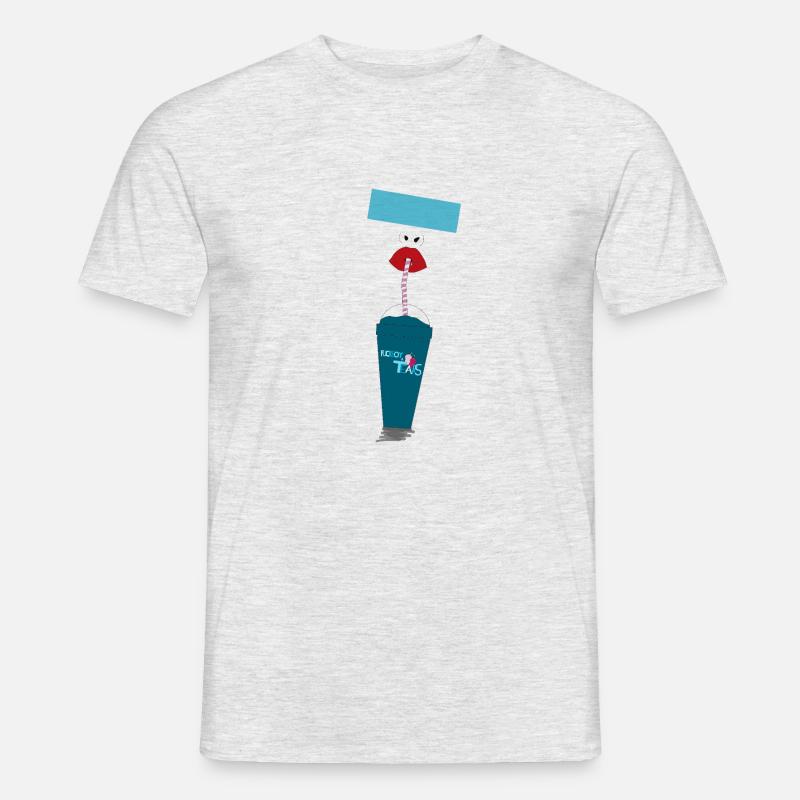 Slushy - Männer T-Shirt - Grau meliert