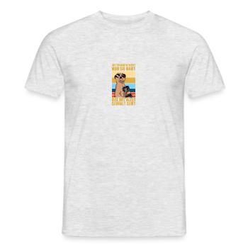 Juste si difficile musculation musculation musculation exercice de poids - T-shirt homme - gris chiné - Devant - AI Model Male 178 dark (178cm)