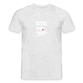 Parfois, j’écoute des joueurs de pétanque - T-shirt homme - gris chiné - Devant - AI Model Male 178 dark (178cm)
