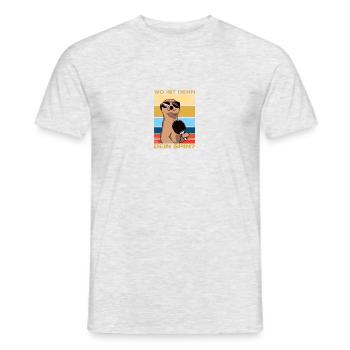 Where's your spin? Table tennis Table tennis player - Men's T-Shirt - heather grey - Front - AI Model Male 178 dark (178cm)