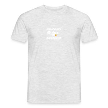 The Piggy Petanque Boule Boule Player - Men's T-Shirt - heather grey - Front - AI Model Male 178 dark (178cm)