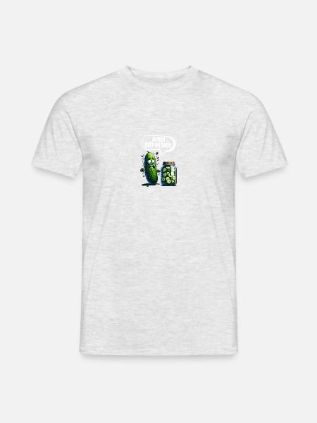 Alter! Bist du das?! Gurke Pickle Gurkenliebhaber - Männer T-Shirt - Grau meliert