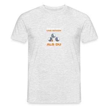 L’un d’entre nous, joueur de pétanque, pétanque - T-shirt homme - gris chiné - Devant - AI Model Male 178 dark (178cm)