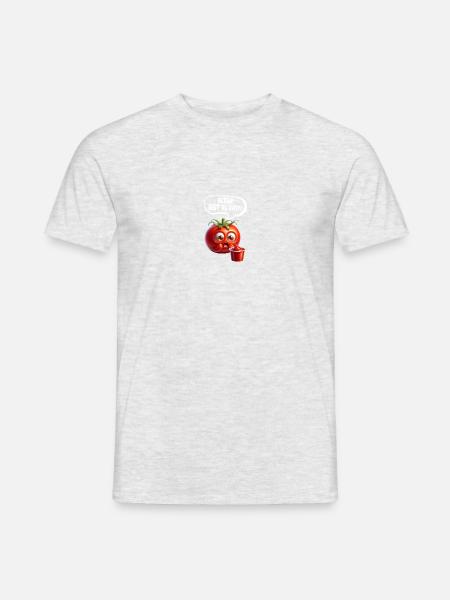 Alter! Bist du das?! Tomate Tomaten - Männer T-Shirt - Grau meliert