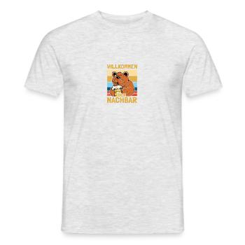 Welcome Neighbor Favorite Neighbor Move-in Party - Men's T-Shirt - heather grey - Front - AI Model Male 178 dark (178cm)