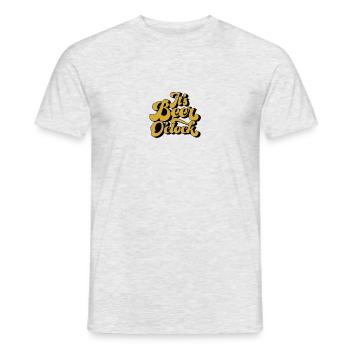 Einfach Bierig - Männer T-Shirt - Grau meliert - Vorne - AI Model Male 178 dark (178cm)