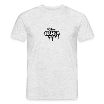 Pro Gamer Graffiti - Männer T-Shirt - Grau meliert - Vorne - AI Model Male 178 dark (178cm)