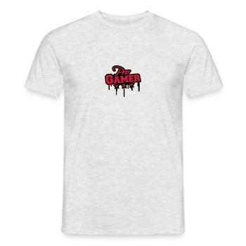 Pro Gamer Graffiti - Männer T-Shirt - Grau meliert - Vorne - AI Model Male 178 dark (178cm)
