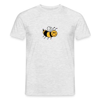 Niedliche Süße Kleine Biene - Männer T-Shirt - Grau meliert - Vorne - AI Model Male 178 dark (178cm)