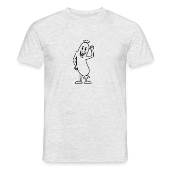 Wurst - Männer T-Shirt - Grau meliert - Vorne - AI Model Male 178 dark (178cm)