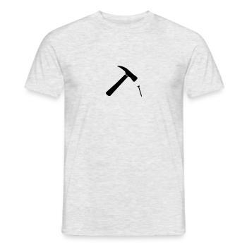 Hammer And Nail - T-shirt homme - gris chiné - Devant - AI Model Male 178 dark (178cm)