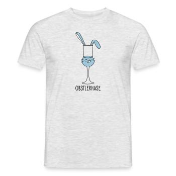 Lapin de Pâques en tant qu'obstler (b) - T-shirt homme - gris chiné - Devant - AI Model Male 178 dark (178cm)