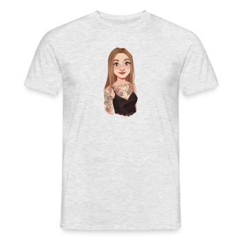 Lunikax - Männer T-Shirt - Grau meliert - Vorne - AI Model Male 178 dark (178cm)