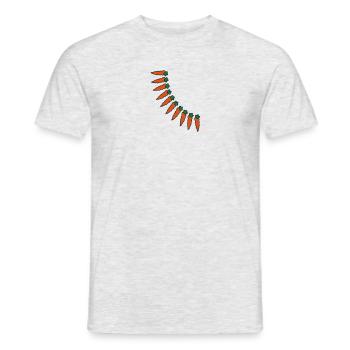 carrots - Männer T-Shirt - Grau meliert - Vorne - AI Model Male 178 dark (178cm)