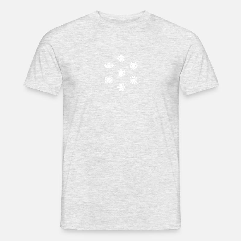 Chakra - Männer T-Shirt - Grau meliert