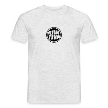 Circle round logo stamp graffiti dream team's frie - Men's T-Shirt - heather grey - Front - AI Model Male 178 dark (178cm)