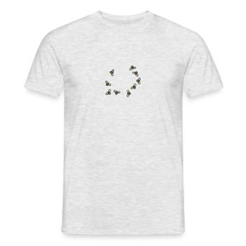 Bees - T-shirt homme - gris chiné - Devant - AI Model Male 178 dark (178cm)