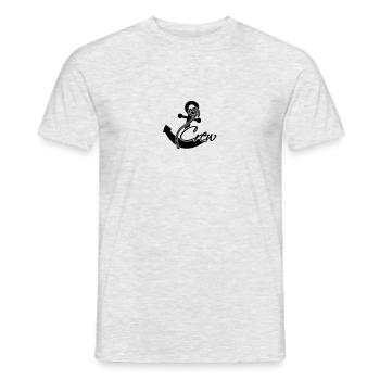 Crew Anker Abzeichen Rang - Männer T-Shirt - Grau meliert - Vorne - AI Model Male 178 dark (178cm)