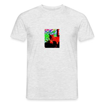 Luchs - Männer T-Shirt - Grau meliert - Vorne - AI Model Male 178 dark (178cm)