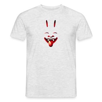 Bun-ny Vampir - Männer T-Shirt - Grau meliert - Vorne - AI Model Male 178 dark (178cm)