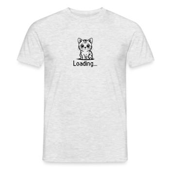 Existenzielle Angst - Männer T-Shirt - Grau meliert - Vorne - AI Model Male 178 dark (178cm)