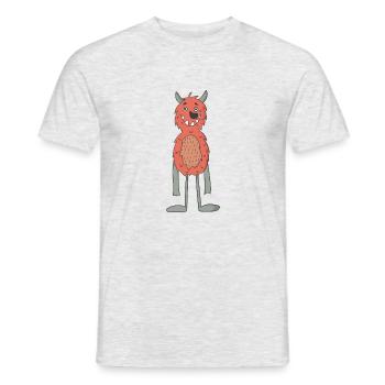 monster - Men's T-Shirt - heather grey - Front - AI Model Male 178 dark (178cm)