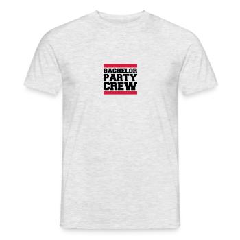 Bachelor Party Crew - T-shirt homme - gris chiné - Devant - AI Model Male 178 dark (178cm)
